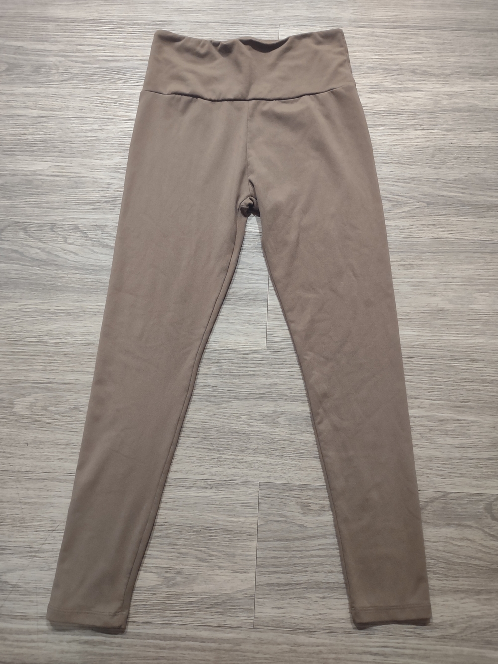 High-Waist Taupe Women's Leggings